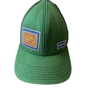 Big Truck Hat Green Trucker Cap Mens Snapback Mesh Fishing Army Campcore RARE
